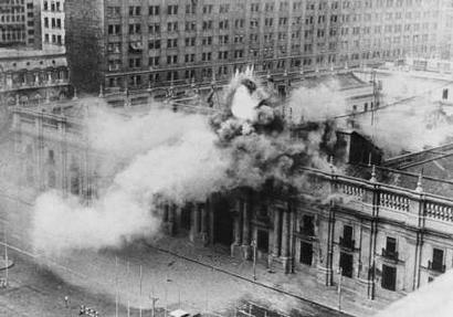 il bombardamento della Moneda